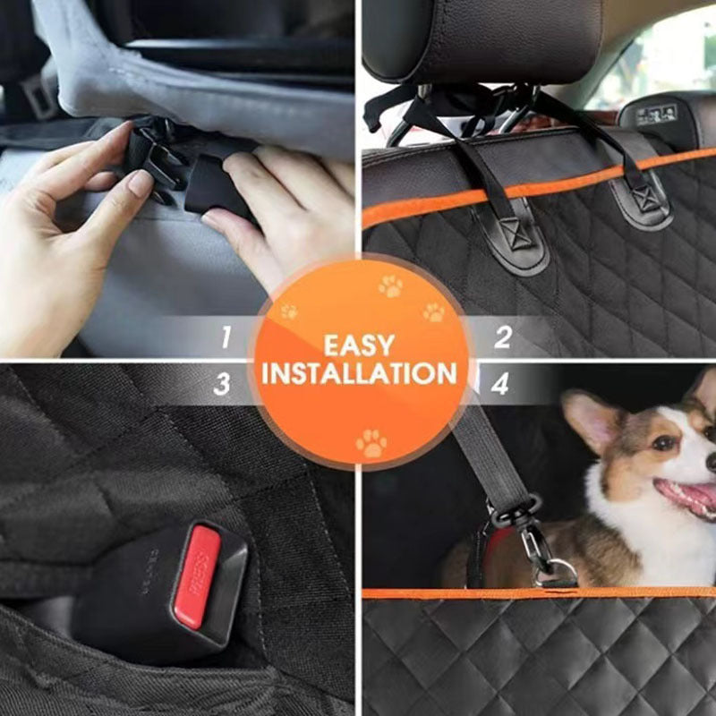pet car mat car anti-dirty mat dog out rear car mat waterproof Oxford cloth car seat cover